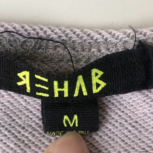 Rehab Shoulder Cutout Twisted Rope Sweatshirt Medium - Picture 4 of 13